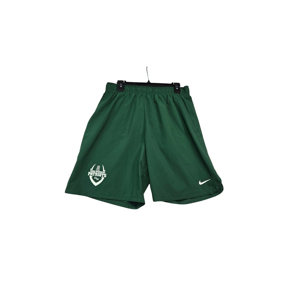 Nike Dri-FIT Shorts Mens Large Green George Washington Patriots Football GW